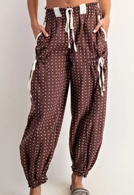 z.  Soft Micro Washed Striped Joggers