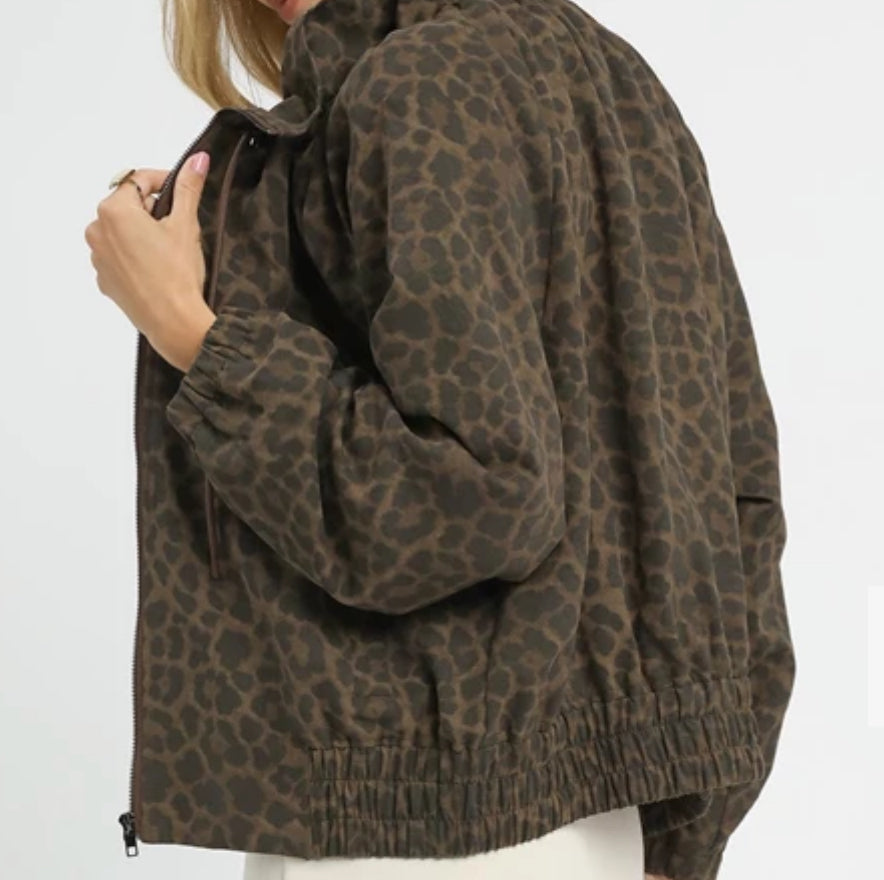 z   Leopard Print Jacket