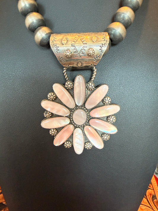 Pink Opal Star Pendant