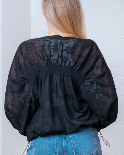 z   Black Mesh Jacket