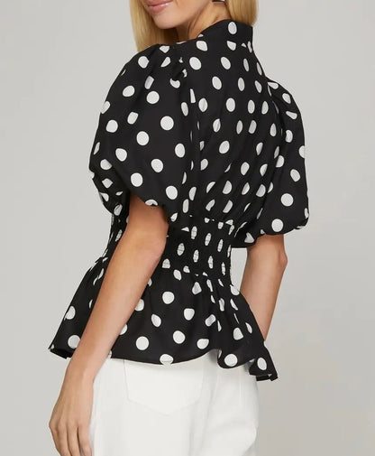 z   Polka Dot Top