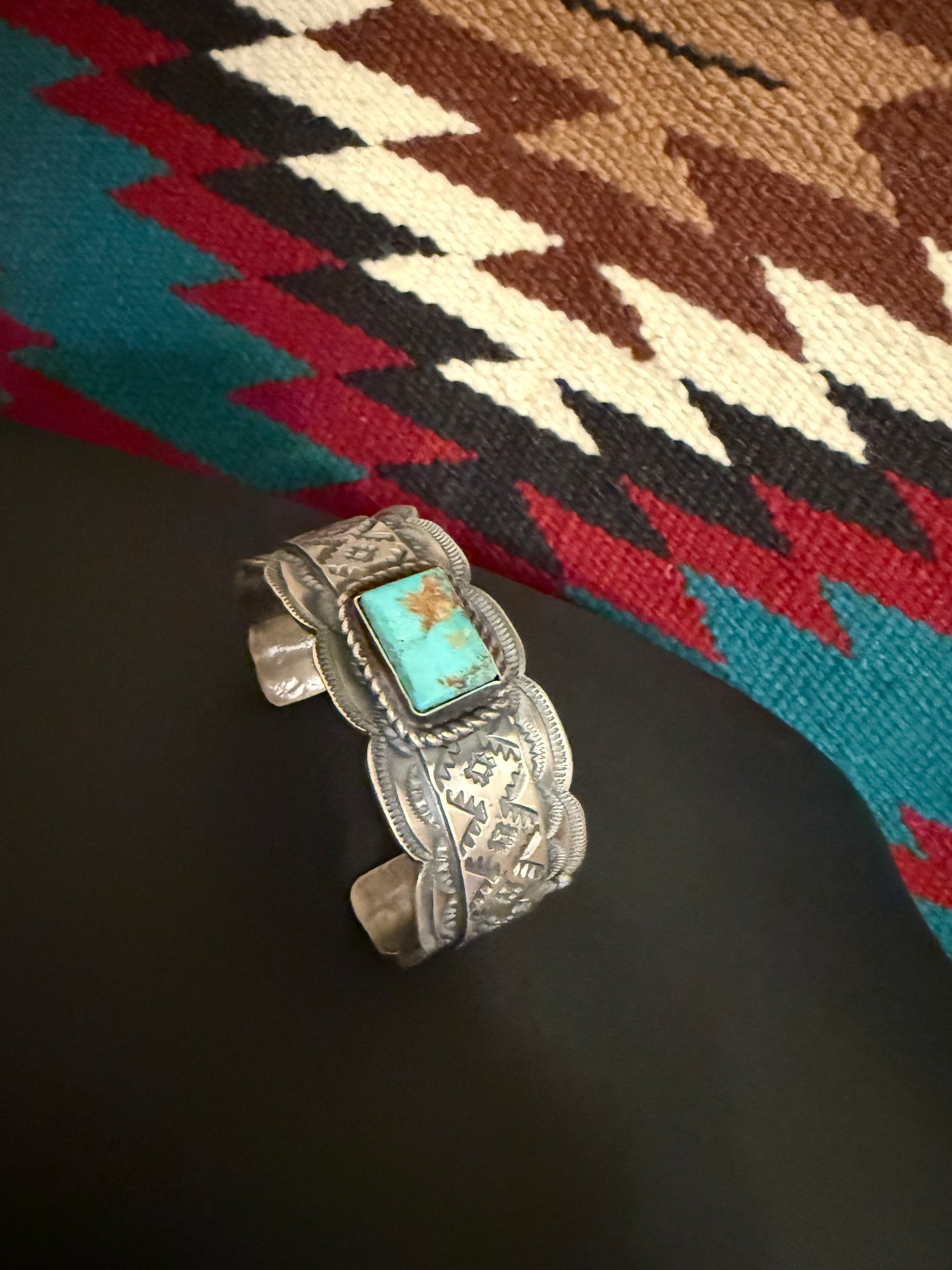 Sterling Silve and Royston Turquoise Cuff