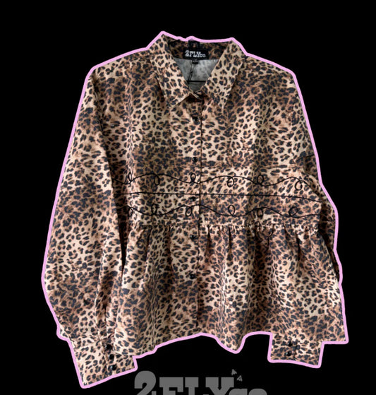 z   Loopty Lou Leopard Top