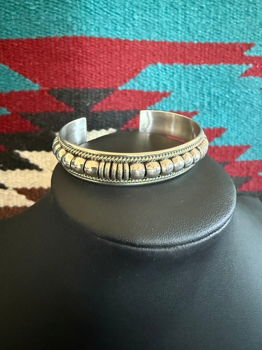 Thomas Charley Sterling Silver Cuff with Detailing