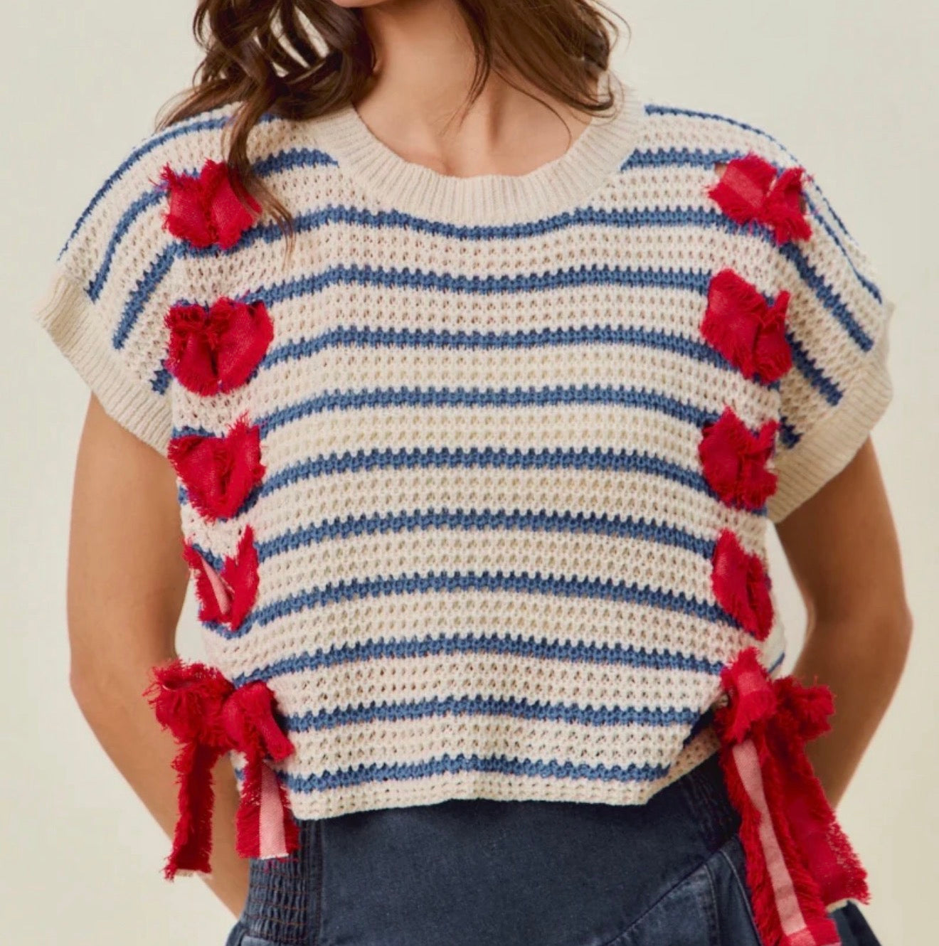 z   4th Of July Sweater Vest Top