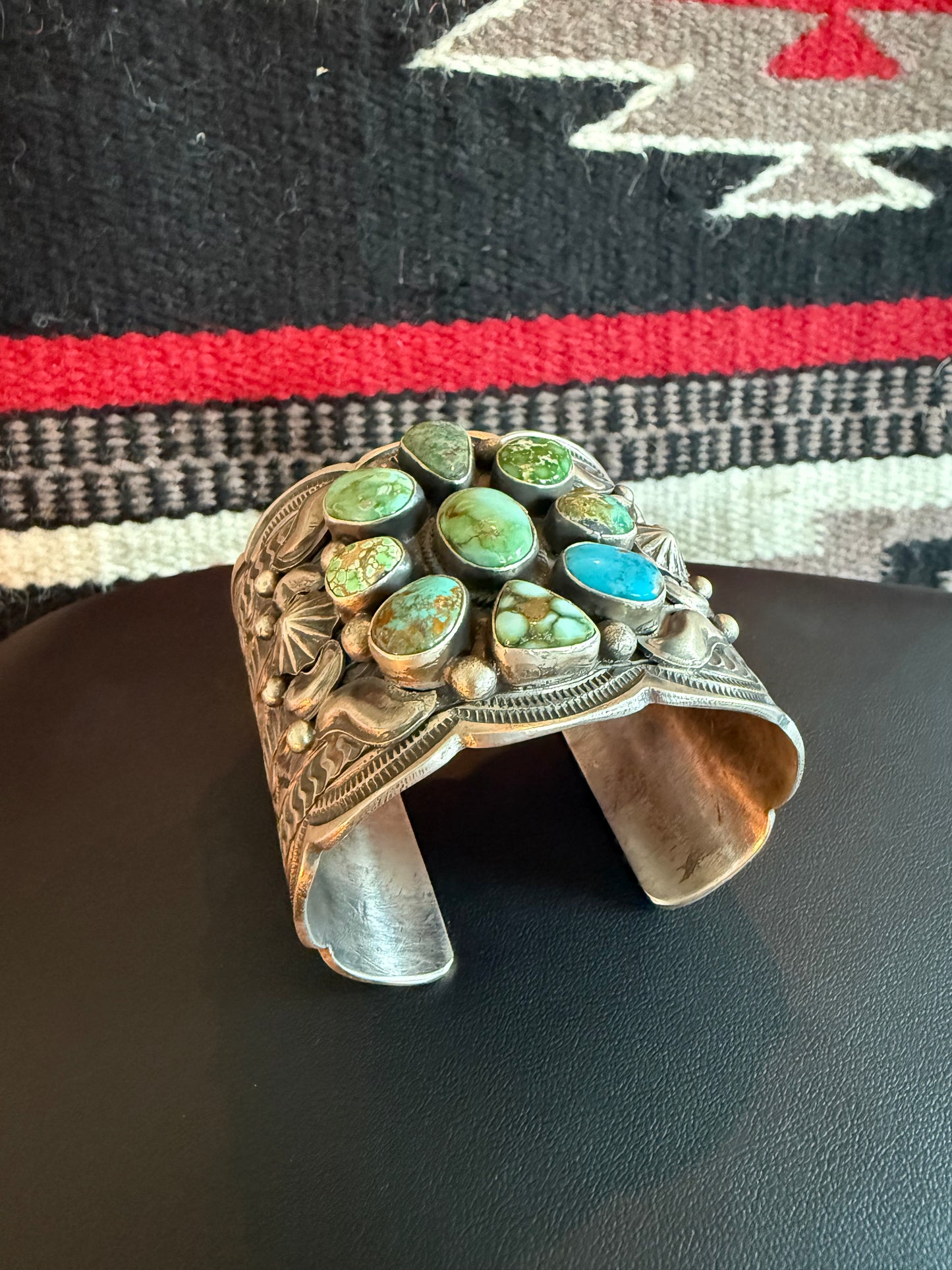 Sterling Silver and Turquoise Tillie John Cuff