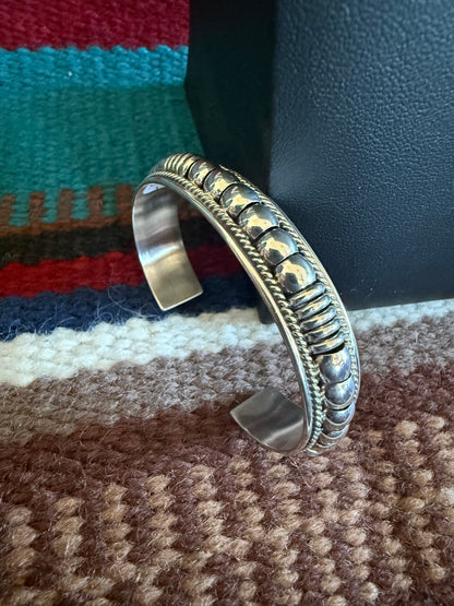 Thomas Charley Sterling Silver Cuff with Detailing