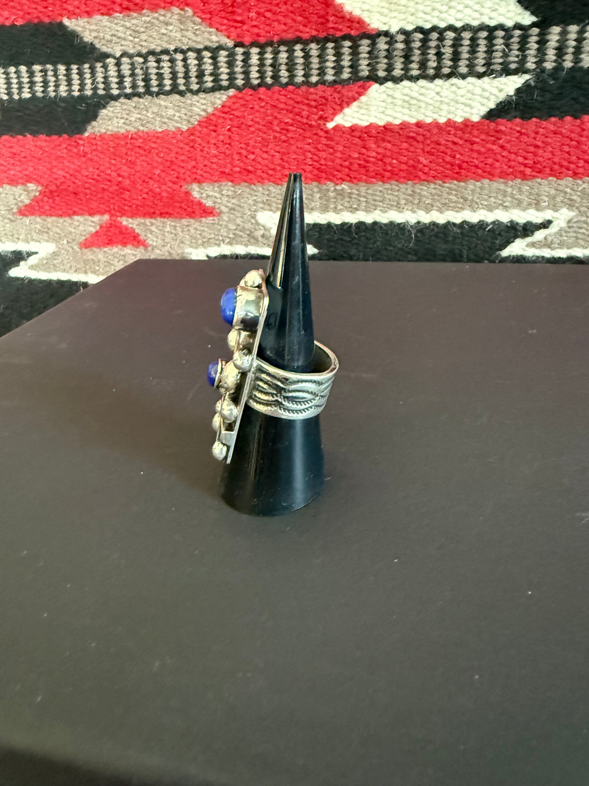 Sterling Silver and Lapis Ring By Chimney Butte Size 6 1/2