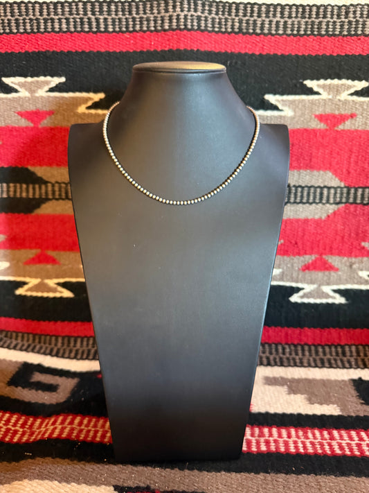 3mm Navajo Pearl Necklace 16" Long
