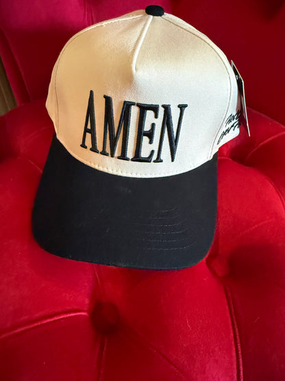 z   Two-Tone AMEN Trucker Cap back