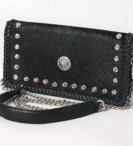 Crossbody Chain Strap Genuine Western Leather Bag