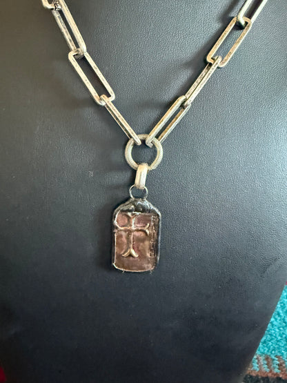 v2 Faith Link Chain Necklace 22" Long