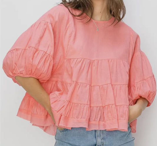 z   Pure Love Babydoll Blouse
