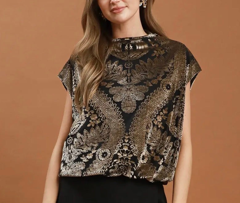 z   Velvet Boxy Short Sleeve Top Charcoal