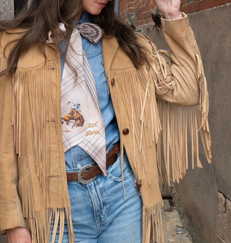 BOLI™ - Gettin' Western - Tan & Blue Plaid