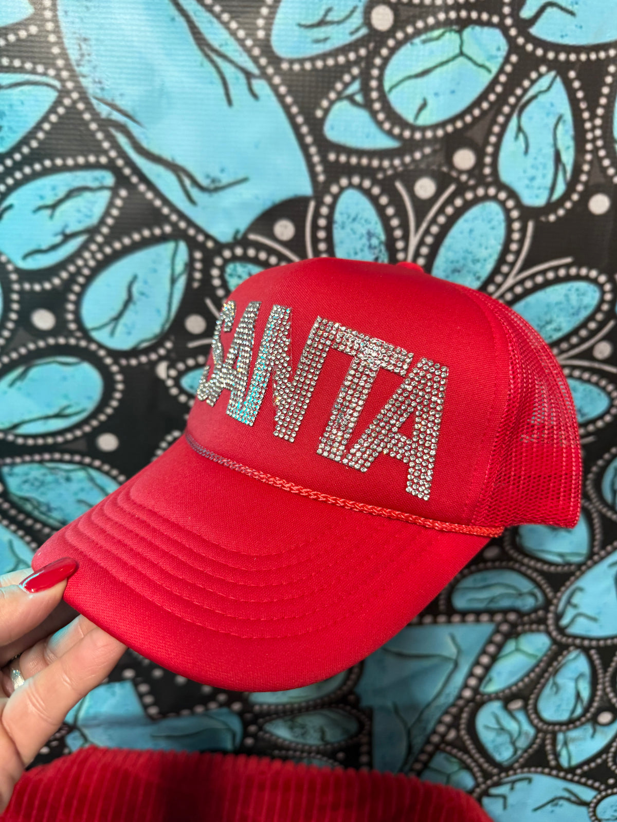 Bling Santa Cap