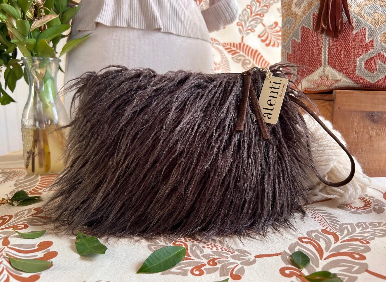 Cafe Llama Zipper Pouch