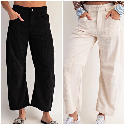 z.  Corduroy Barrel Pants