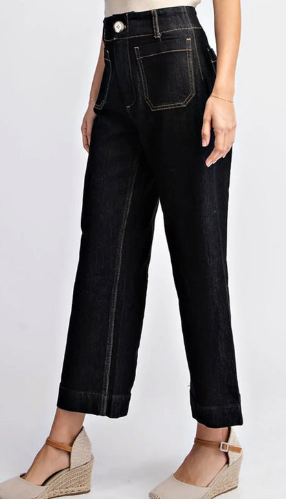 z   Cropped Straight Leg Pants