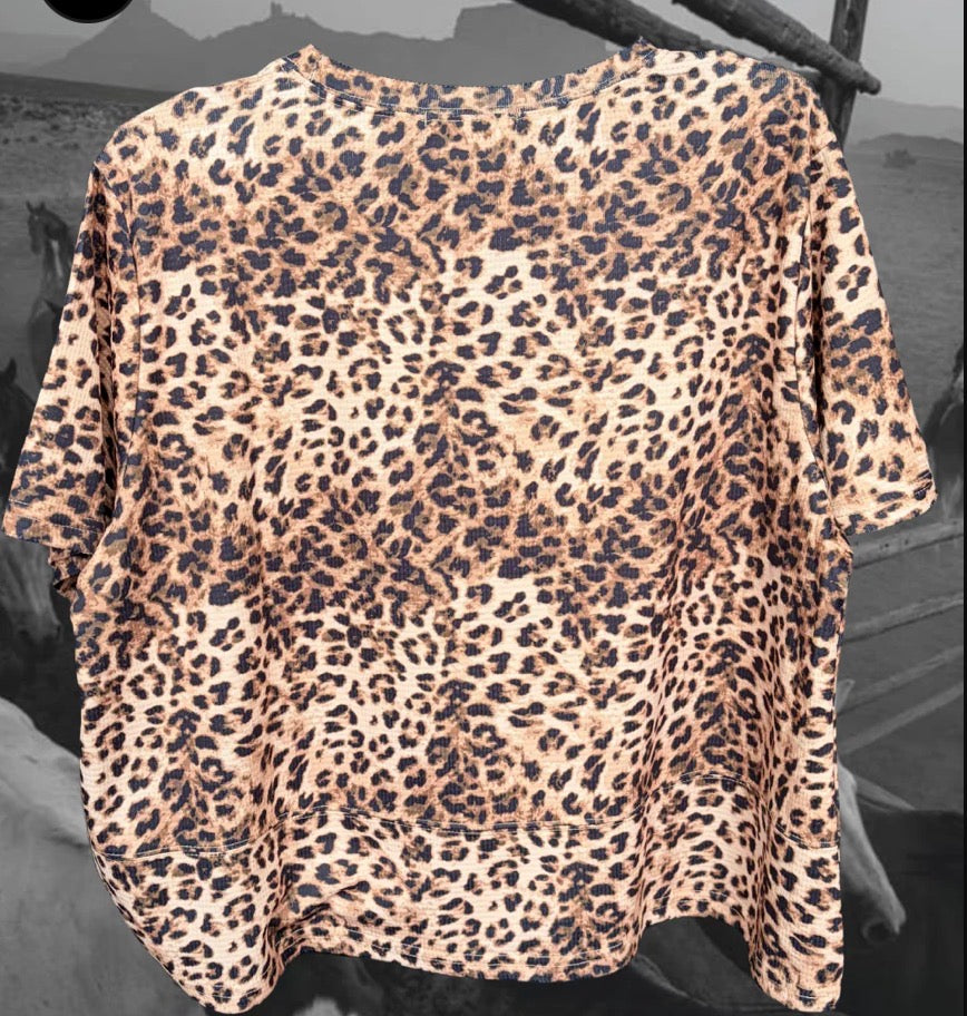 z   Spot Me Out Leopard Top
