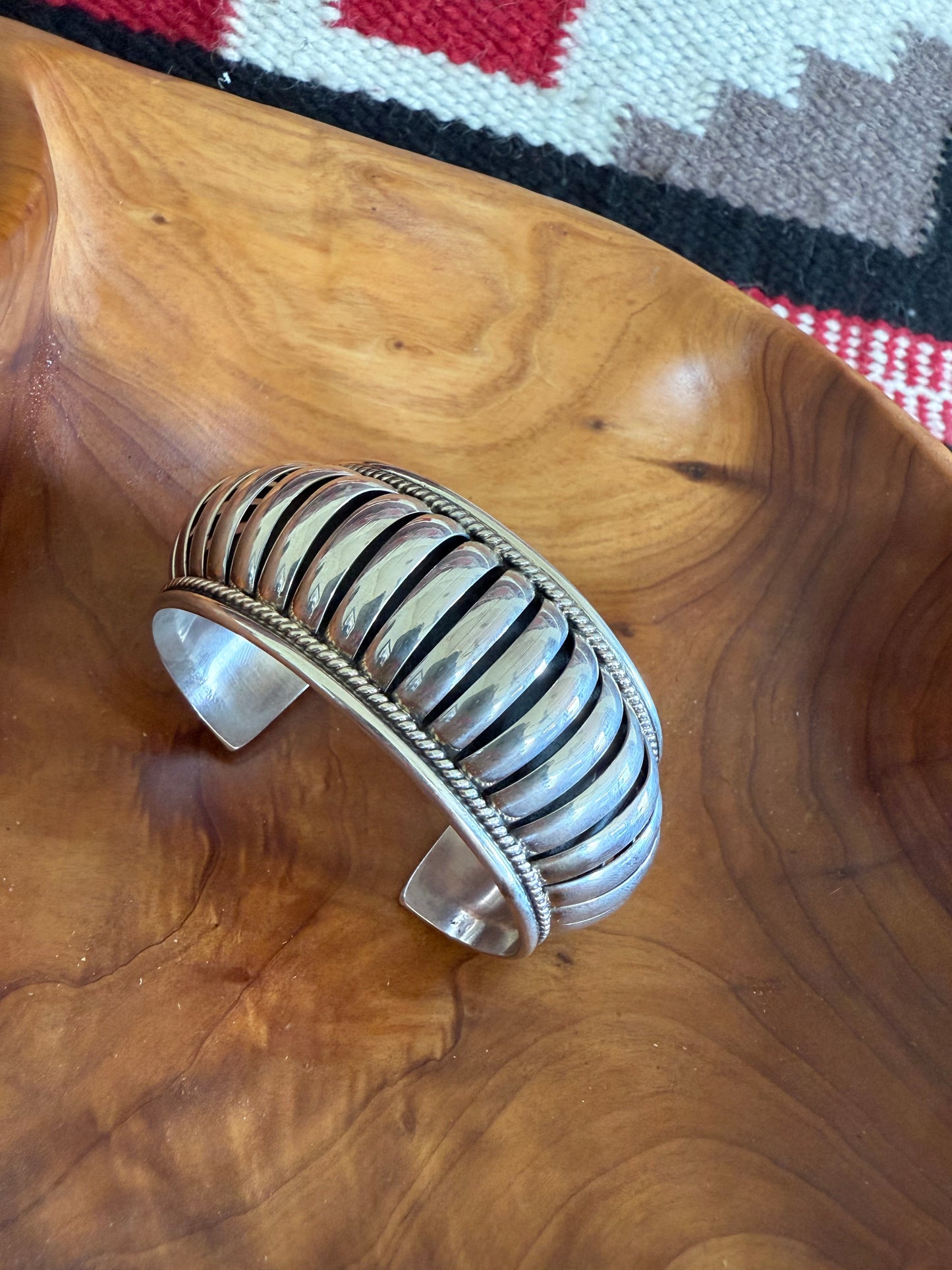 Sterling Silver Cuff by Navajo Priscilla Apache
