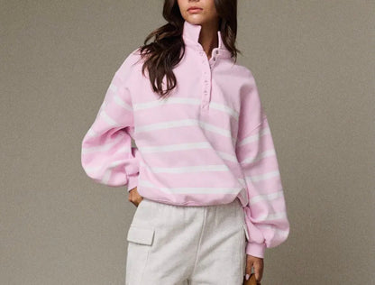 z   Addison Stripe Pullover