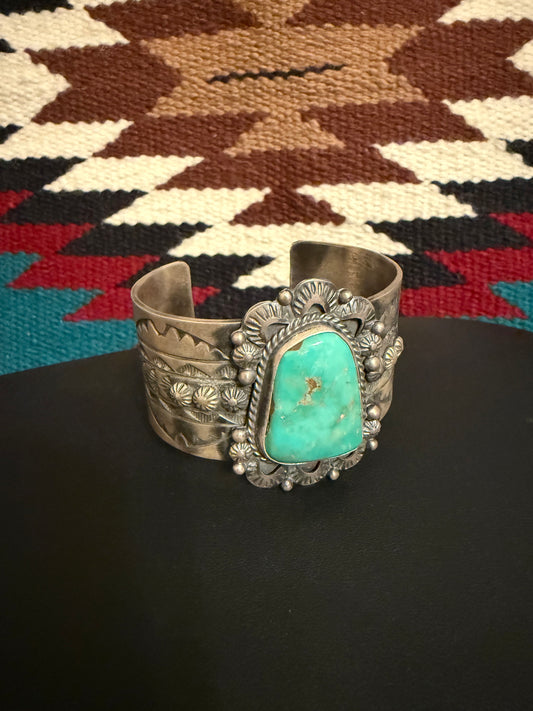 Sterling Silver and Turquoise Cuff