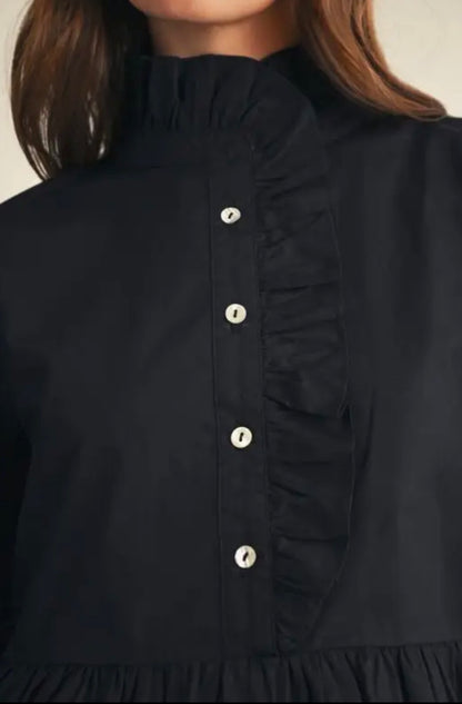 z   Black Peplum Top