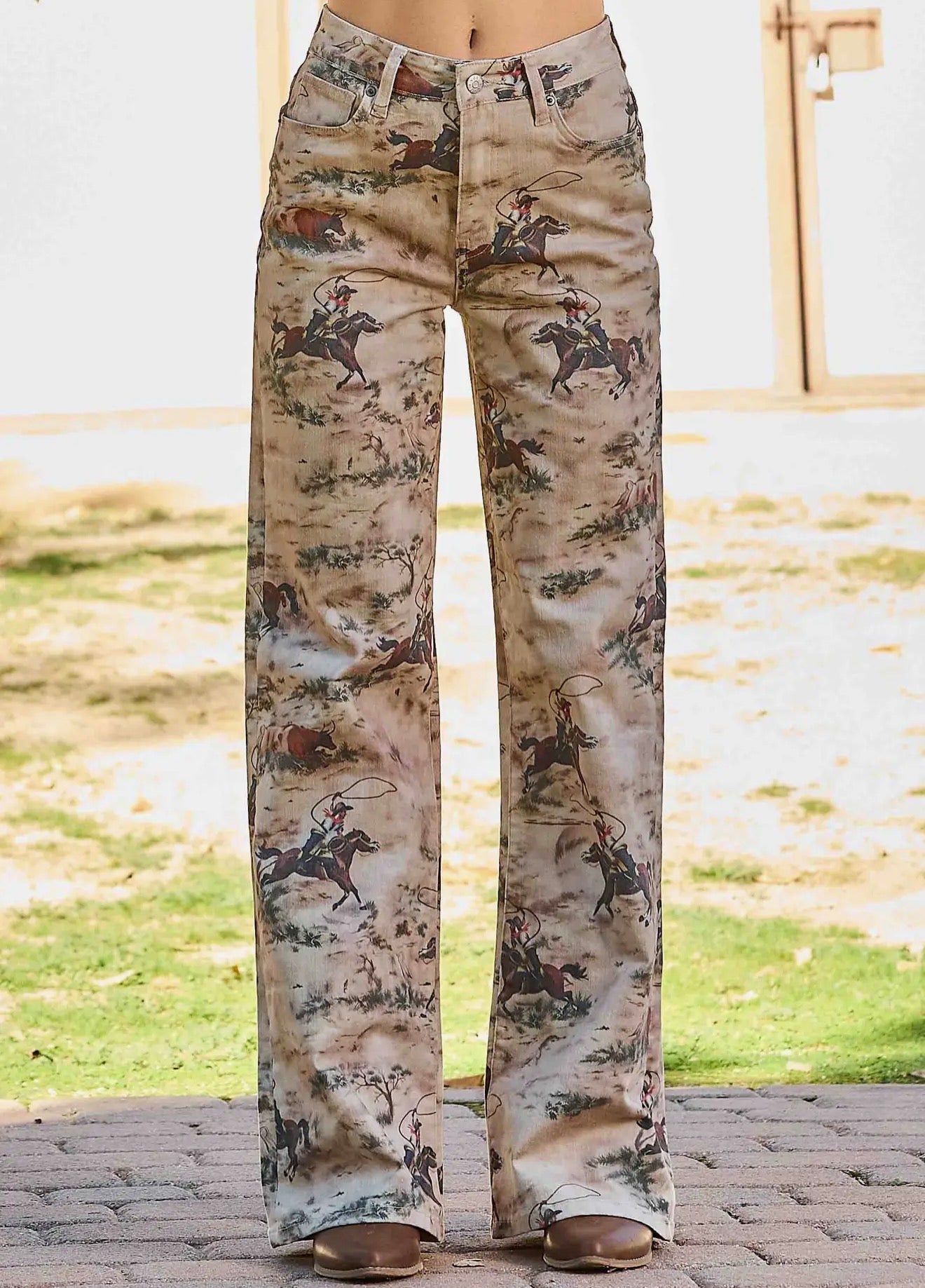 z   Cowboy Wide Leg Jeans