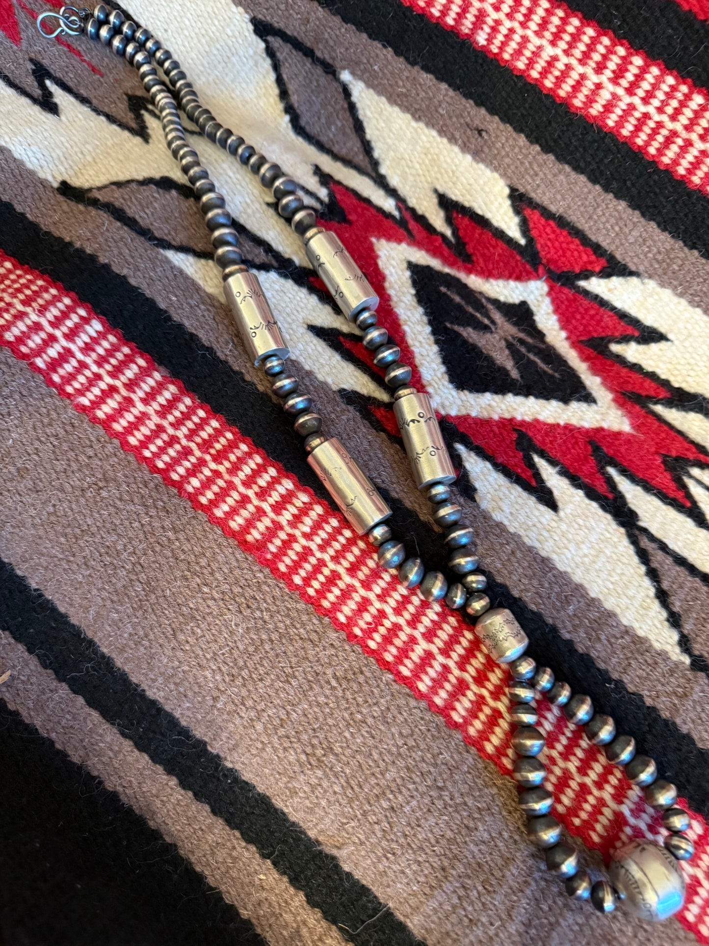 Handmade Navajo Pearl Necklace A 40" Long