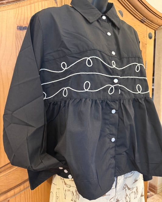 z   Looty Lou Long Sleeve Midnight