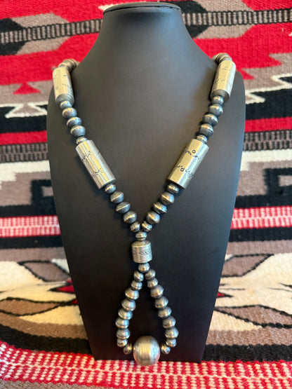 Handmade Navajo Pearl Necklace B 40" Long