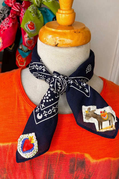 B   Donkey Love Bandana Navy