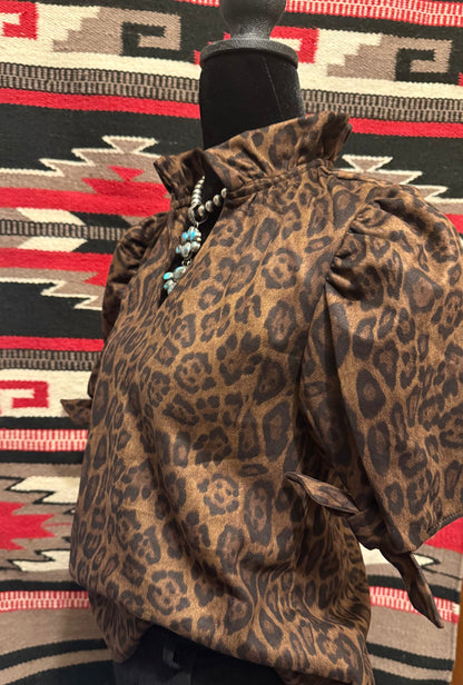 z   A Little Bit of Leopard Top