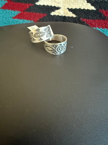 Sterling Silver Stamped Rings