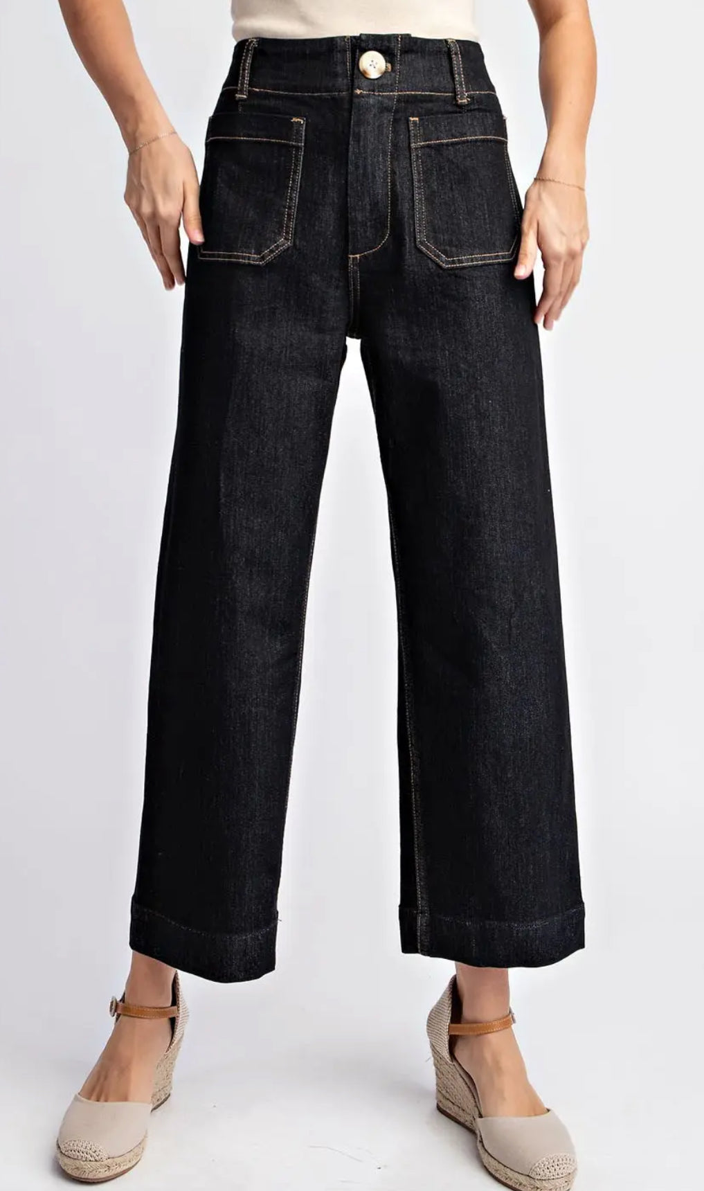 z   Cropped Straight Leg Pants