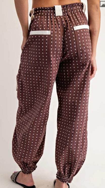 z.  Soft Micro Washed Striped Joggers
