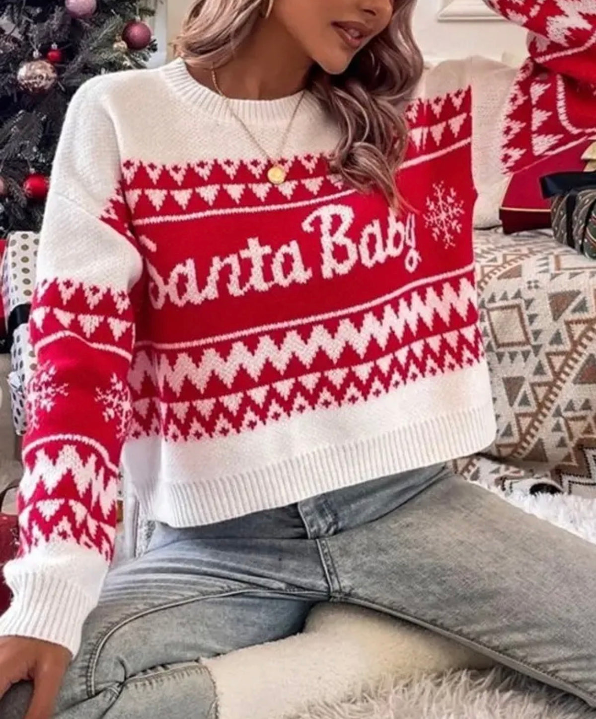 z   Santa Baby Sweater
