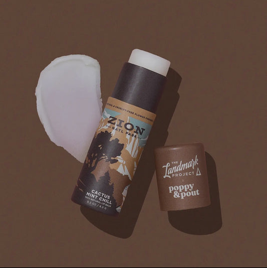 LB   Poppy & Pout Lip Balm Zion Cactus Mint Chill