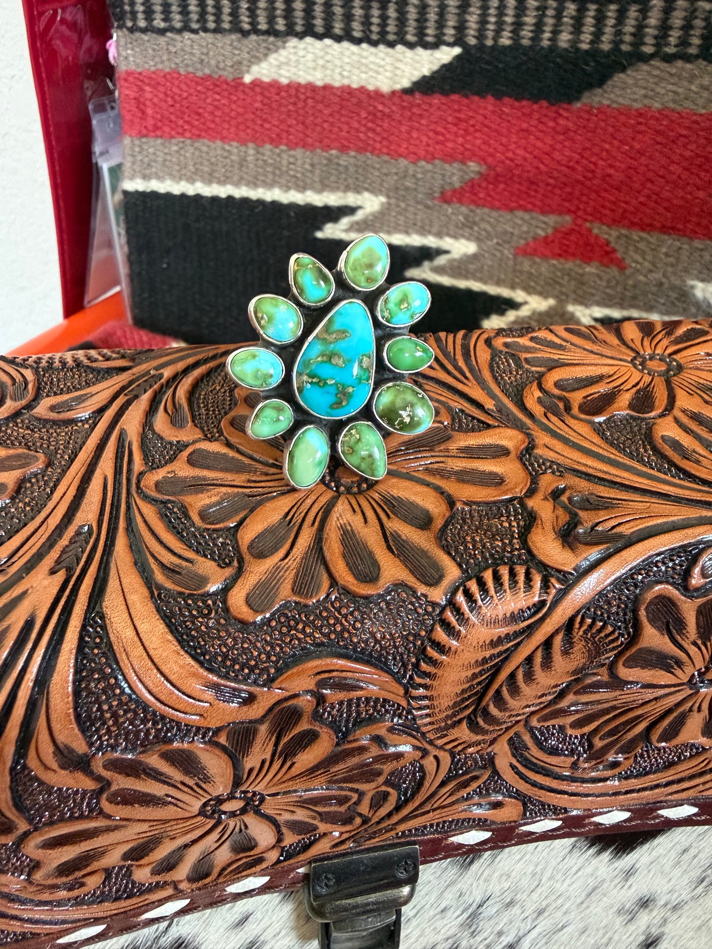 Sonoran Gold Cluster Ring By Geneva Apachito