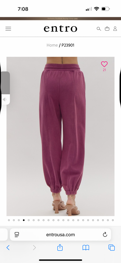 z   Plum Jogger Set