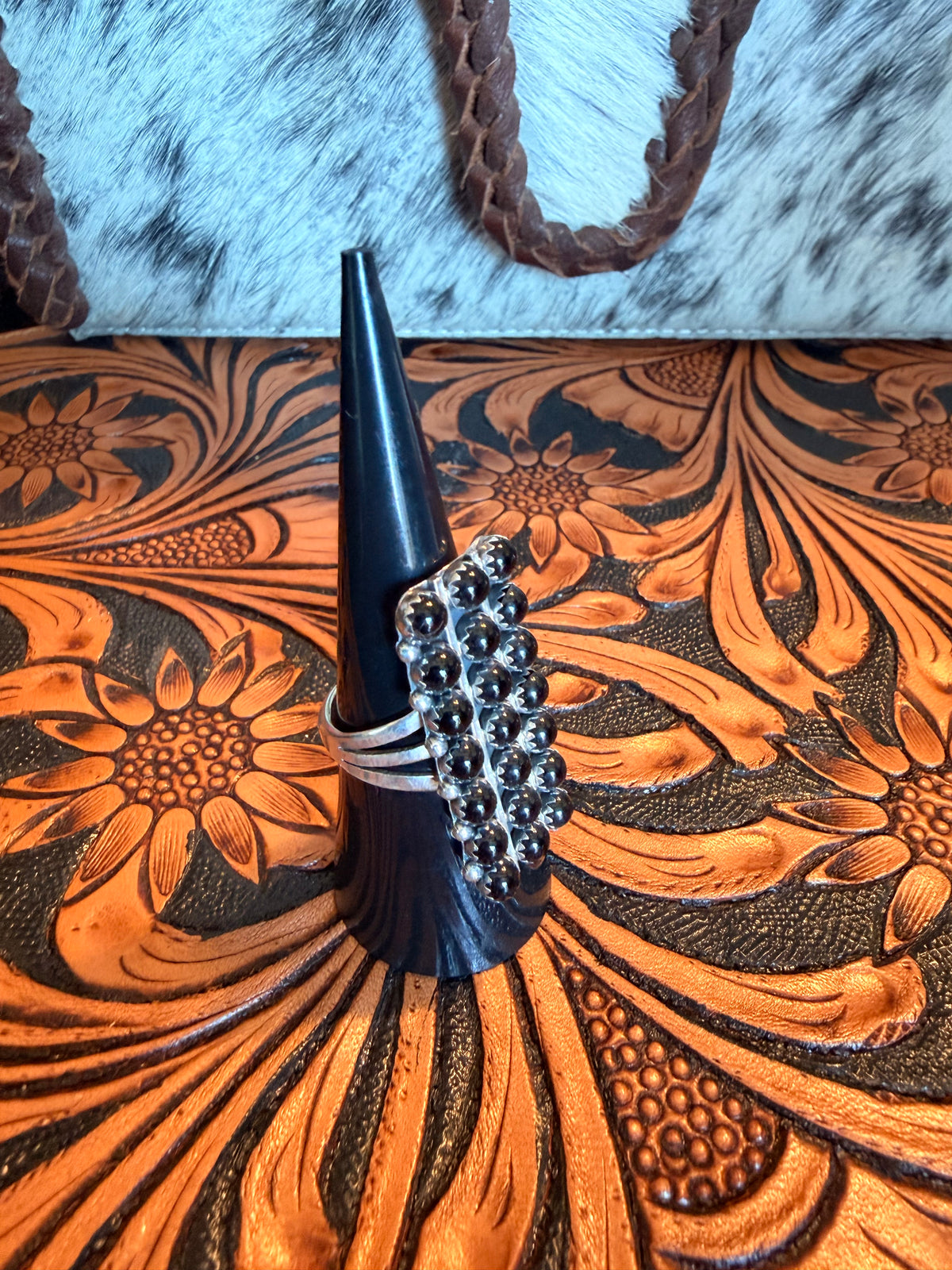 Black Onyx Ring   Size 7