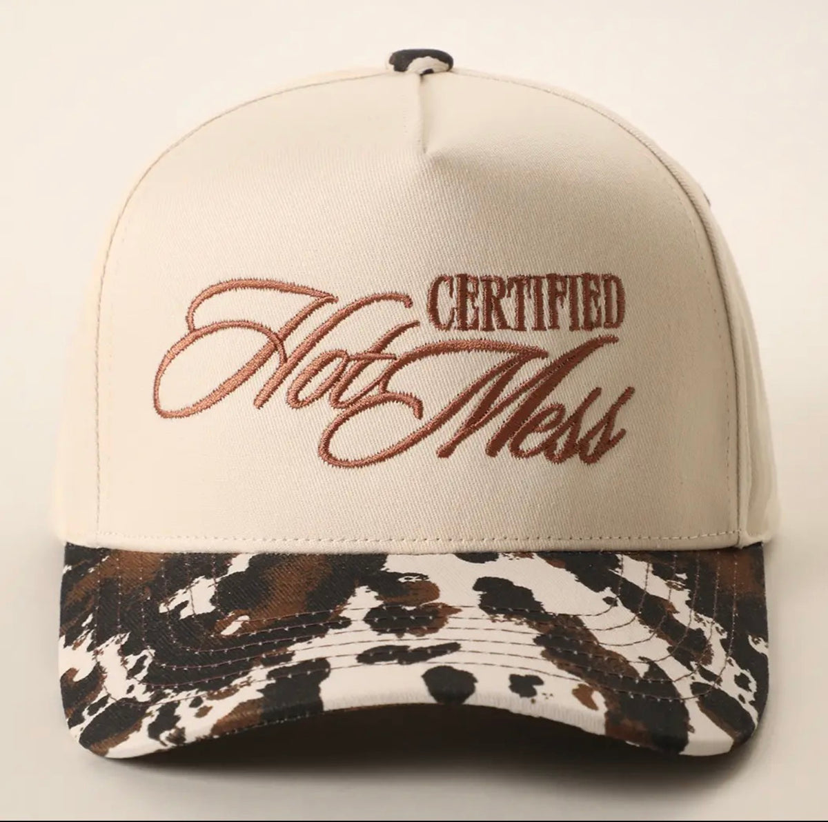 Certified Hot Mess Camo & Animal Print Trucker Cap