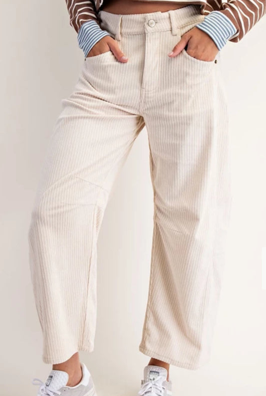z.  Corduroy Barrel Pants