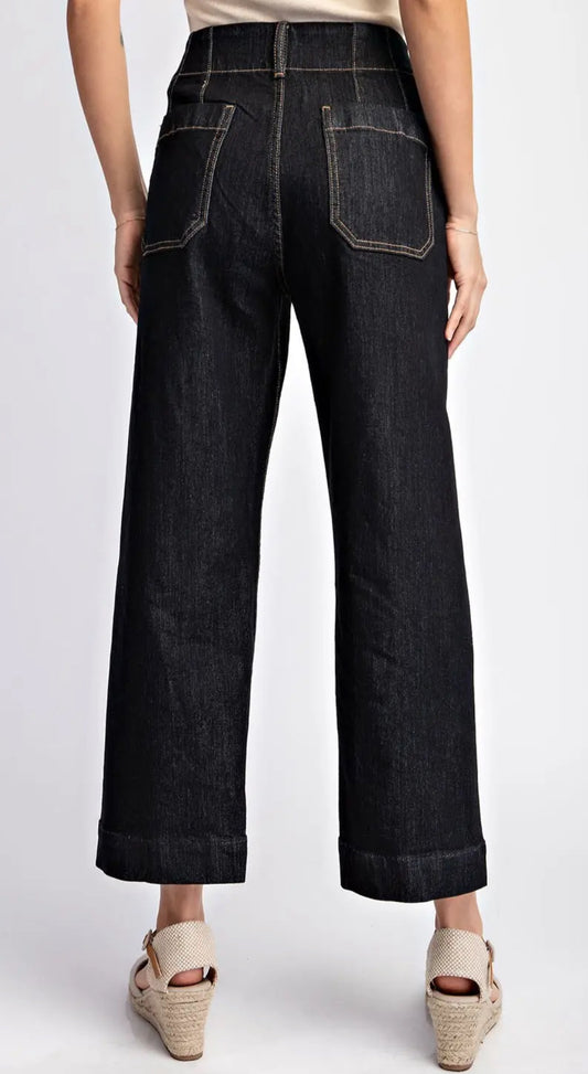 z   Cropped Straight Leg Pants