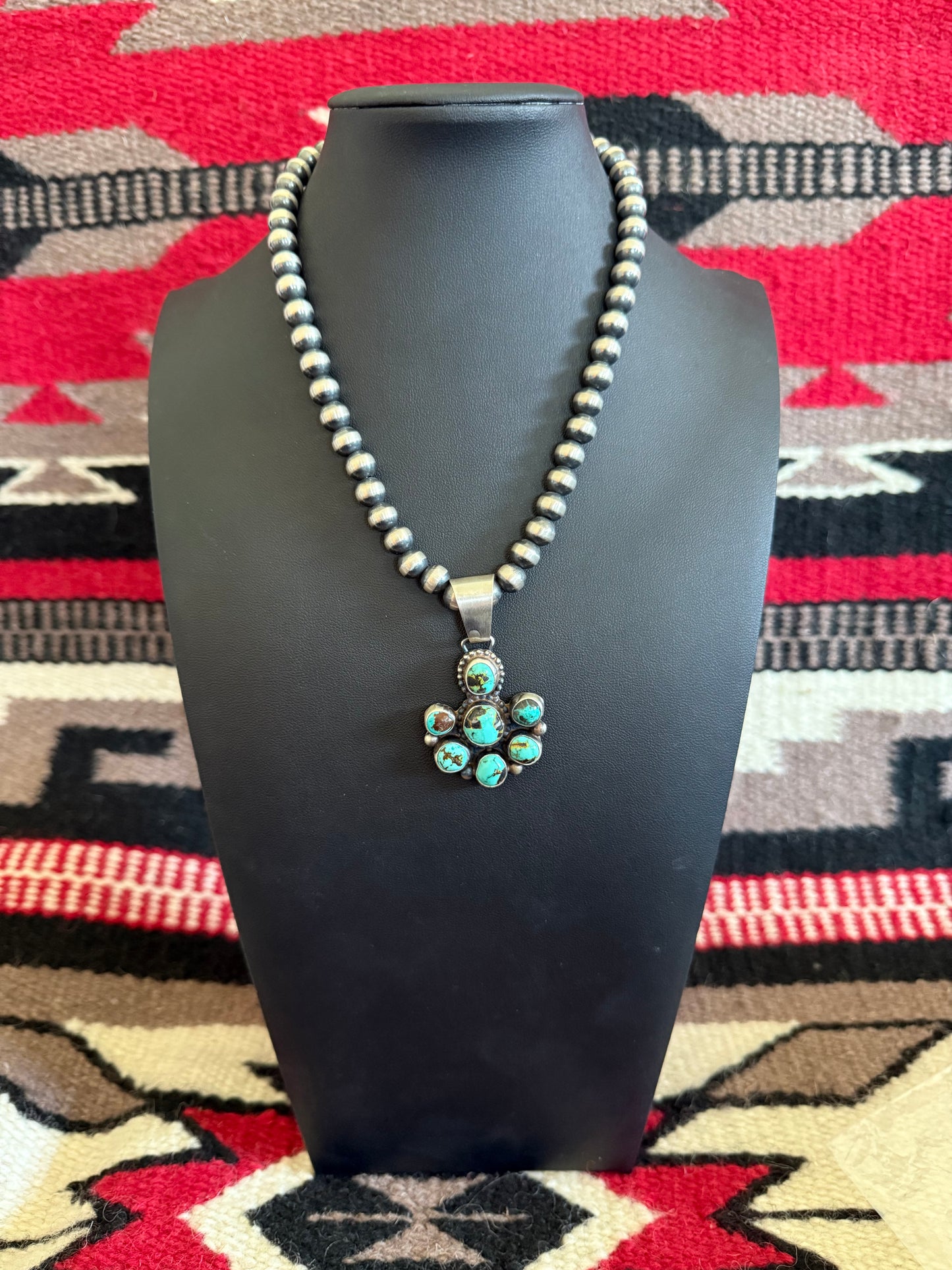 Sterling Silver Blue Moon Cluster Pendant