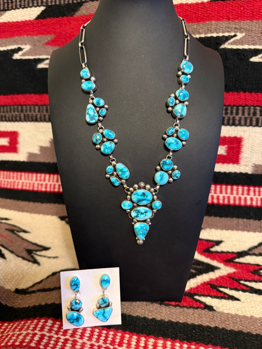Riviera Turquoise Necklace and Earrings by Mary Ellen Pease