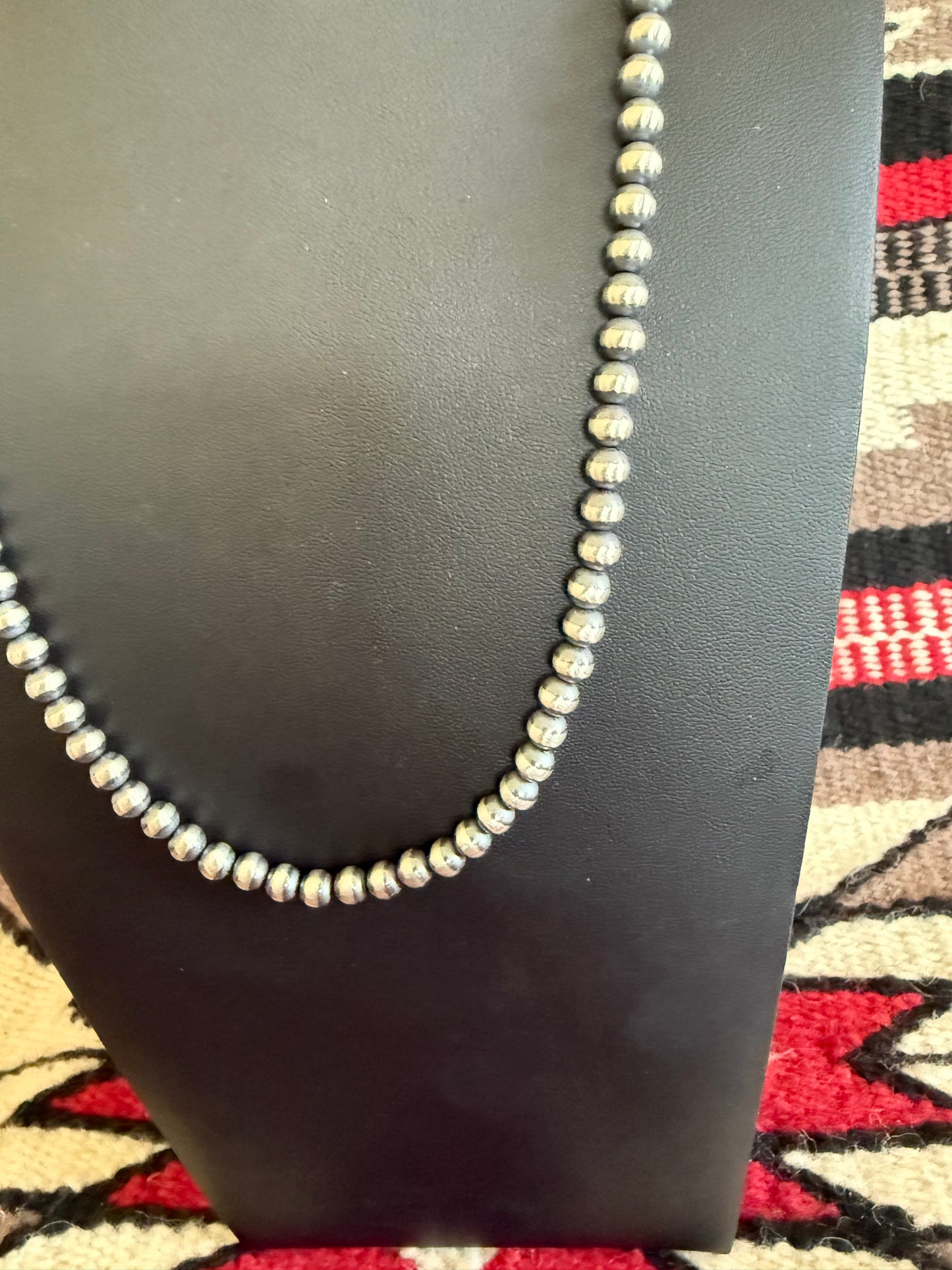 6mm Navajo Pearl Necklace 24" Long