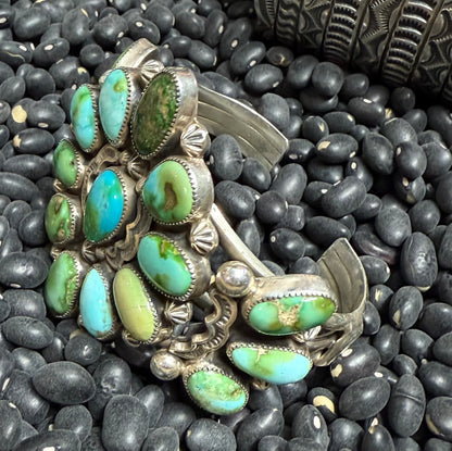 Handmade Sterling Silver and SS Sonoran Gold Cuff