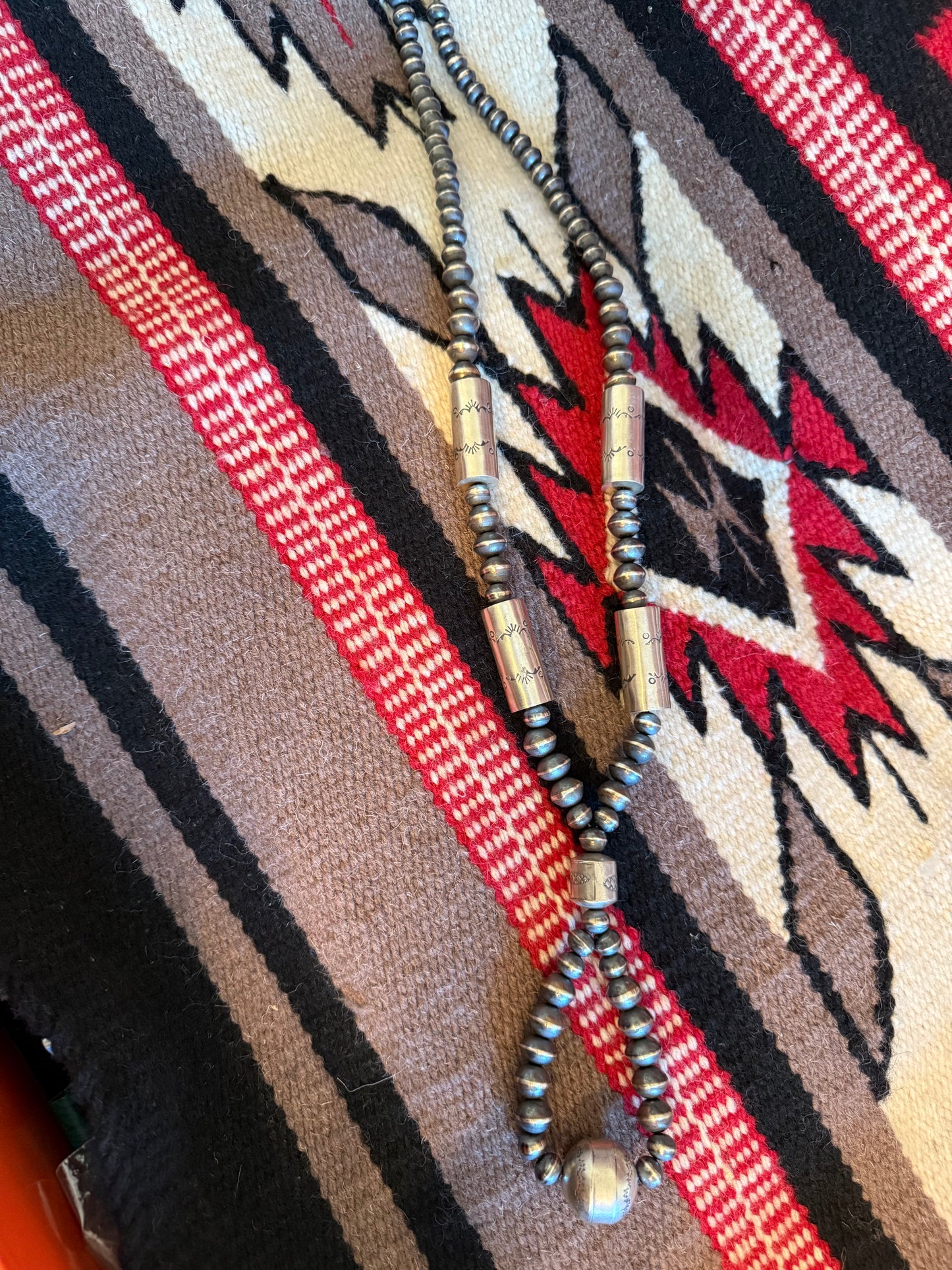 Handmade Navajo Pearl Necklace B 40" Long